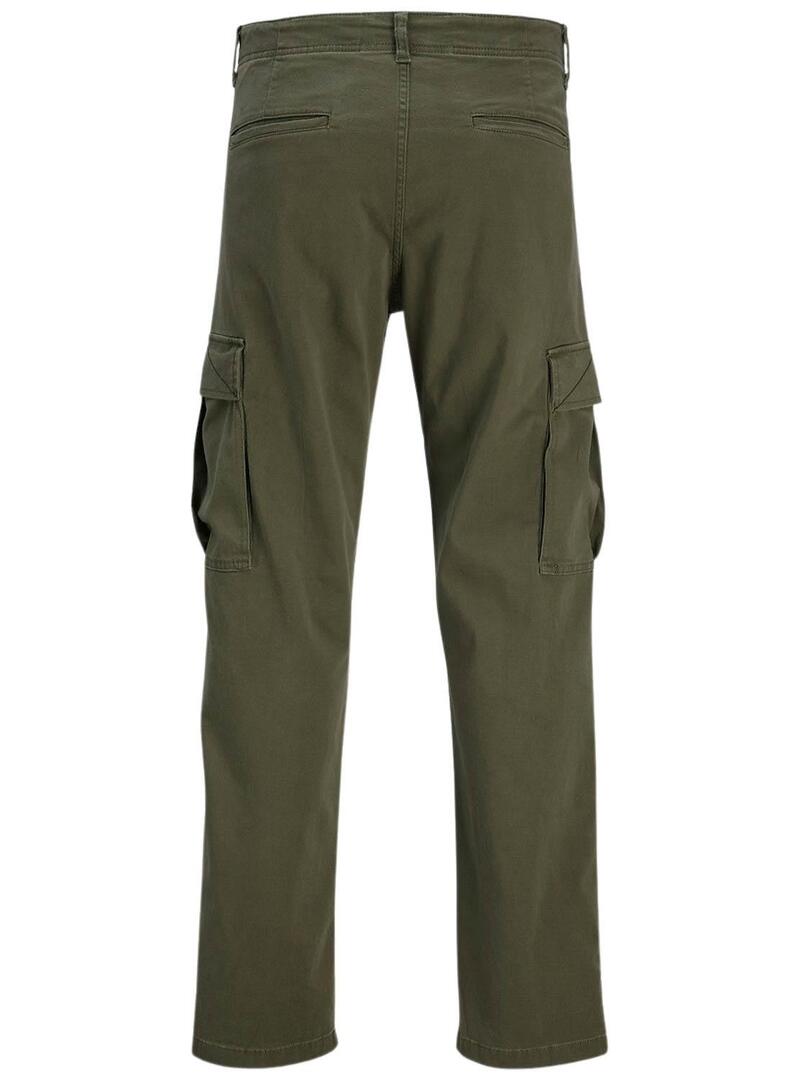 Pantaloni Jack and Jones Kane Jonnie verde bambino.