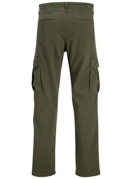 Pantaloni Jack and Jones Kane Jonnie verde bambino.