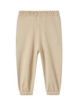 Pantaloni da tuta Name It Nyree color caramello per bambino