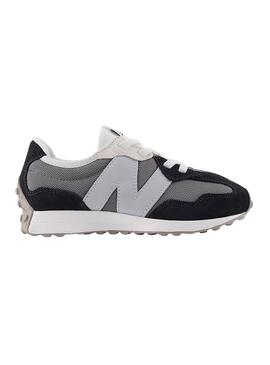 Scarpe New Balance Kids 327 grigie e nere