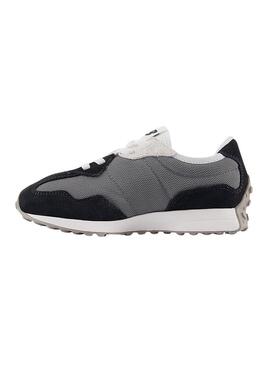 Scarpe New Balance Kids 327 grigie e nere