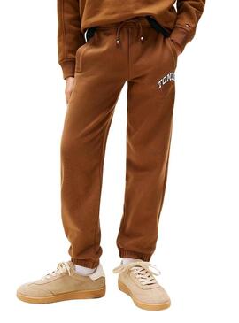 Pantaloni in pile Tommy Hilfiger Varsity per bambino.