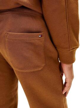 Pantaloni in pile Tommy Hilfiger Varsity per bambino.