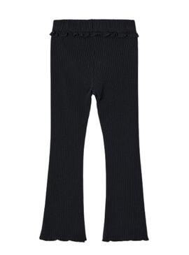 Leggings Mayoral a coste a campana neri in costine per ragazze