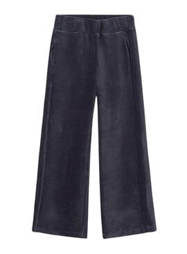 Pantaloni lunghi in velluto a coste blu Mayoral per ragazze
