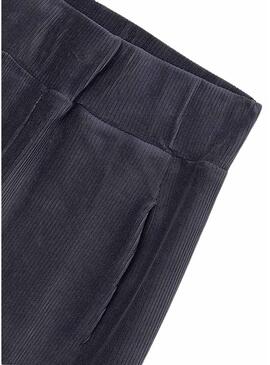 Pantaloni lunghi in velluto a coste blu Mayoral per ragazze