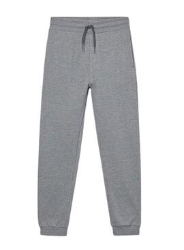 Pantaloni sportivi Mayoral basic grigi chiari per bambini.