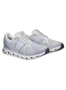 Scarpe da running On Cloud 6 grigie per uomo
