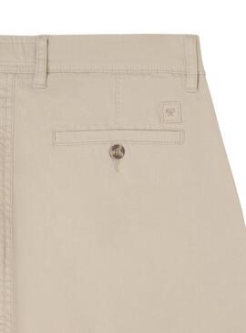 Pantaloni cinesi Silbon Casual beige per uomo.
