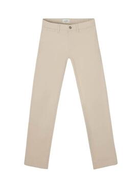 Pantaloni cinesi Silbon Casual beige per uomo.