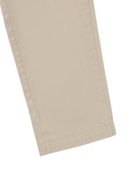 Pantaloni cinesi Silbon Casual beige per uomo.