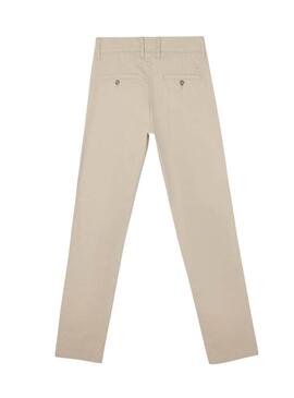 Pantaloni cinesi Silbon Casual beige per uomo.