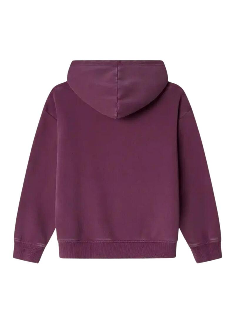 Felpa Pepe Jeans Alicia bordeaux per ragazza