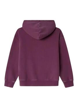 Felpa Pepe Jeans Alicia bordeaux per ragazza