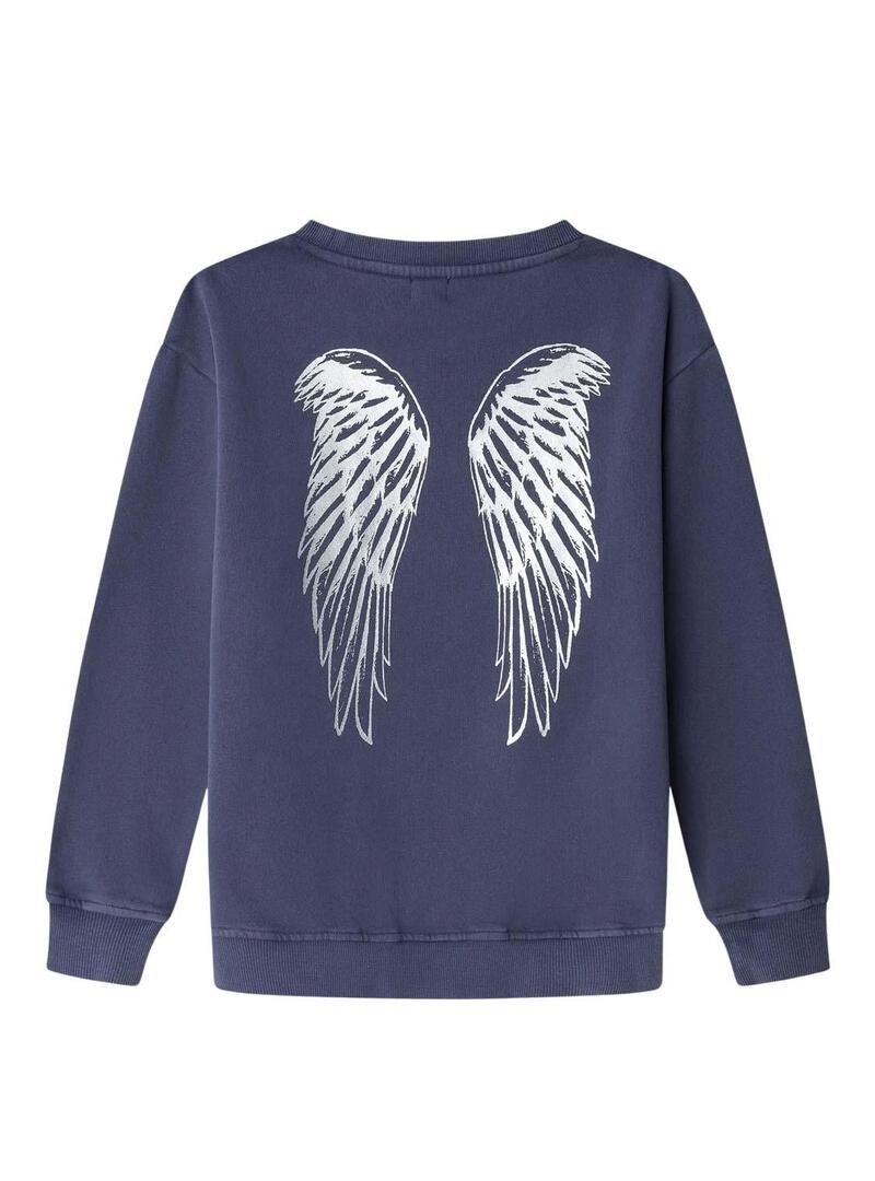 Felpa Pepe Jeans Alissa blu scuro per bambina