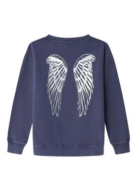 Felpa Pepe Jeans Alissa blu scuro per bambina