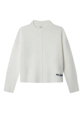 Maglia Pepe Jeans Bibby bianca per bambina