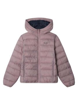 Giacca trapuntata Pepe Jeans Dahlia rosa ragazza