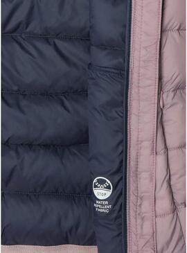 Giacca trapuntata Pepe Jeans Dahlia rosa ragazza