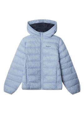 Giacca trapuntata blu Pepe Jeans Dahlia per bambina.