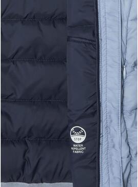 Giacca trapuntata blu Pepe Jeans Dahlia per bambina.