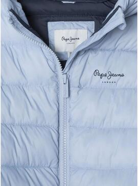 Giacca trapuntata blu Pepe Jeans Dahlia per bambina.