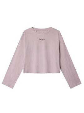 Maglietta Pepe Jeans Ally rosa per ragazza