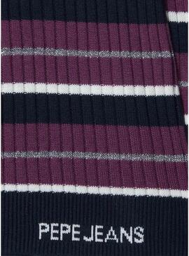 Maglia a righe a coste Pepe Jeans per bambina