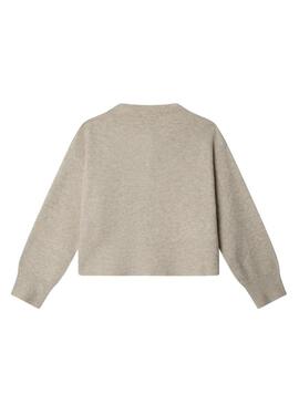 Cardigan Pepe Jeans Belu beige per bambina