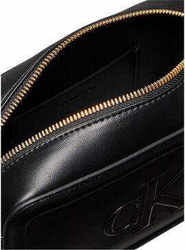 Borsa Calvin Klein Jeans Bold Camera nera per donna