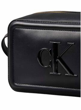 Borsa Calvin Klein Jeans Bold Camera nera per donna