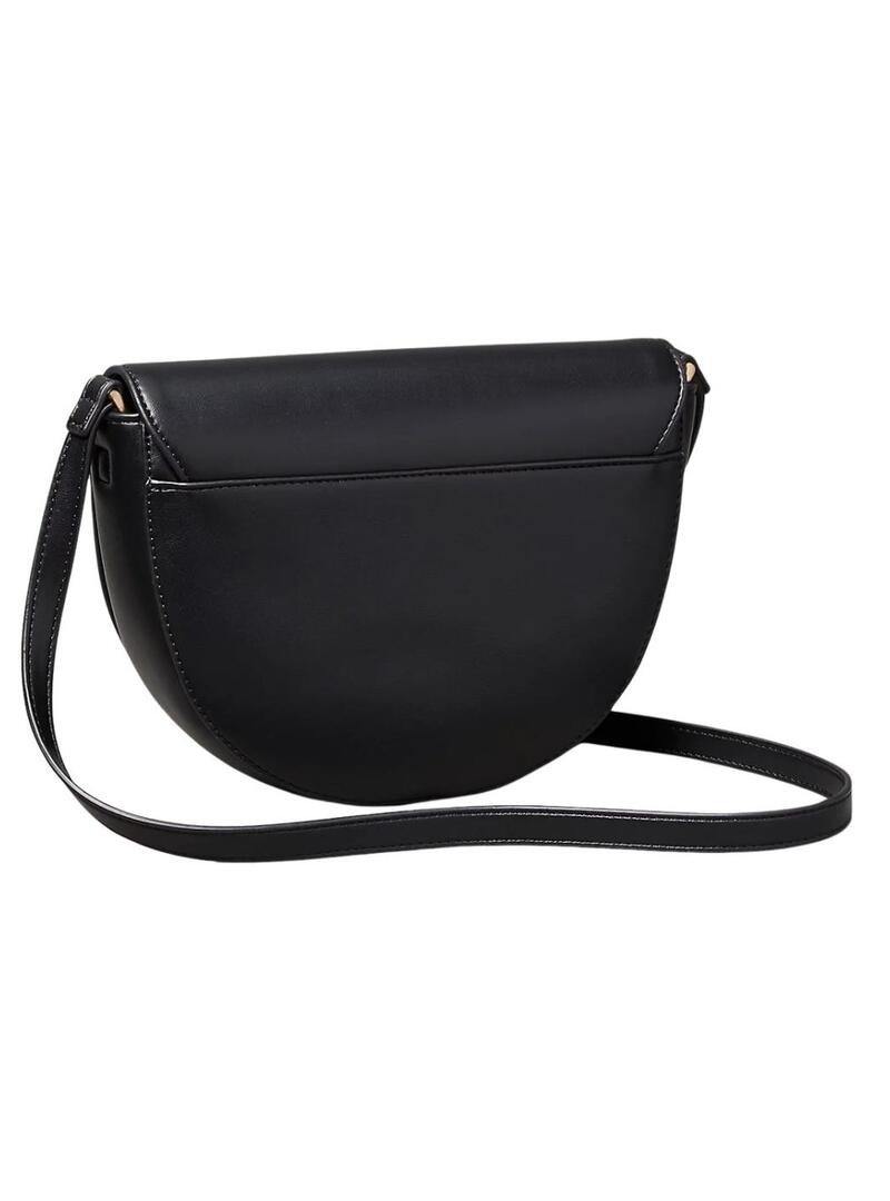 Borsa Calvin Klein Jeans Bold Saddle nera per donna