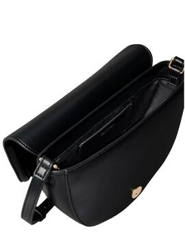 Borsa Calvin Klein Jeans Bold Saddle nera per donna