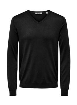 Maglia Only and Sons Wyler nera per uomo