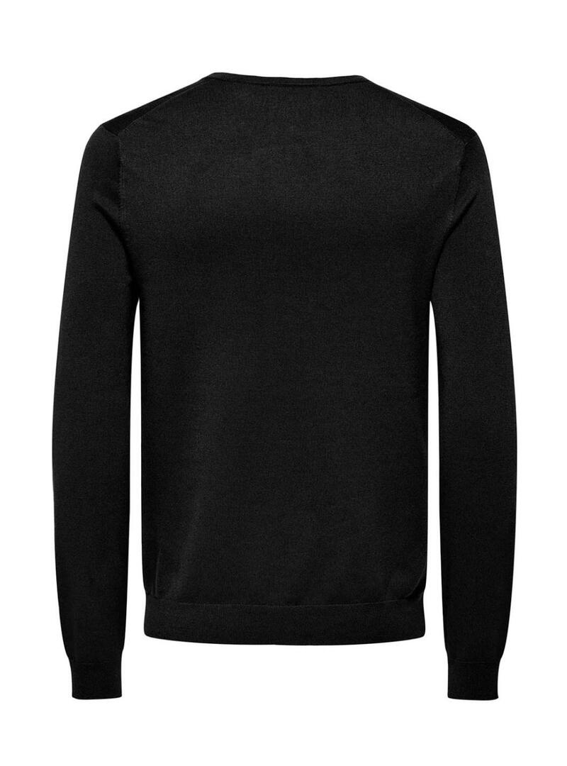 Maglia Only and Sons Wyler nera per uomo