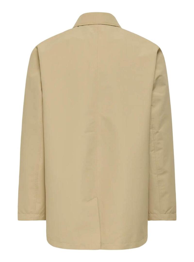Parka Only and Sons Hall beige per uomo