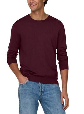 Maglia Only and Sons Wyler granata per uomo