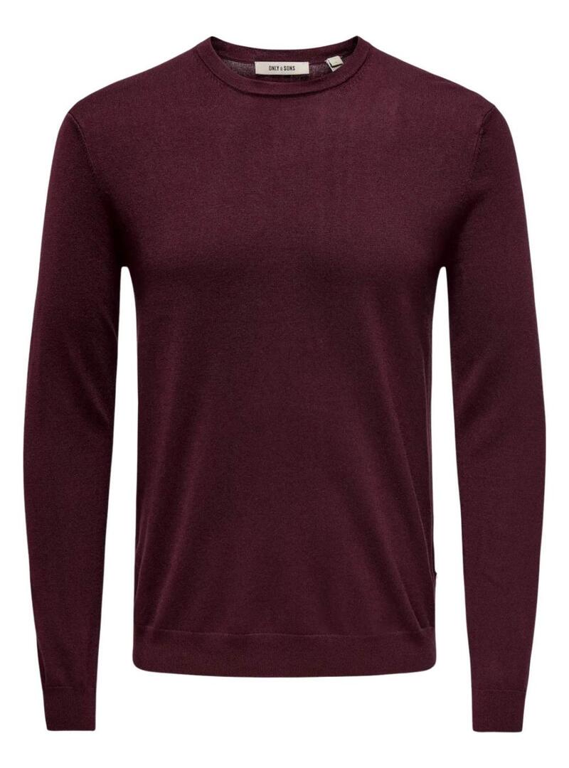 Maglia Only and Sons Wyler granata per uomo