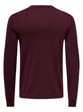 Maglia Only and Sons Wyler granata per uomo