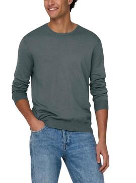 Maglione Only and Sons Wyler petrol per uomo