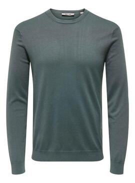 Maglione Only and Sons Wyler petrol per uomo