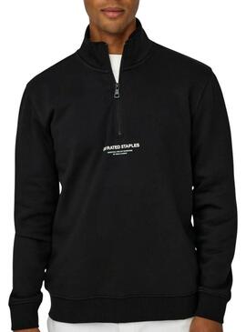 Felpa Only and Sons Curated Zip nera per uomo