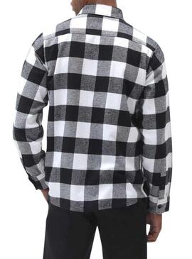 Camicia Dickies Sacramento bianca e nera per uomo