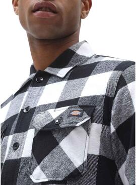 Camicia Dickies Sacramento bianca e nera per uomo
