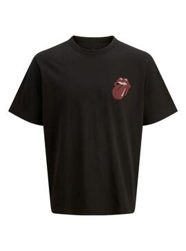 Maglietta Jack and Jones Rolling Stones nera per uomo