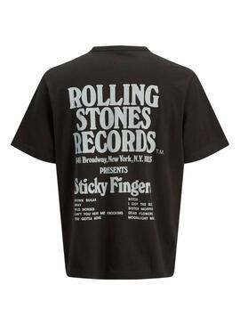 Maglietta Jack and Jones Rolling Stones nera per uomo