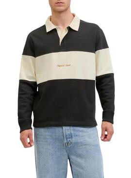 Polo Jack and Jones Norrebro blu e beige per uomo.