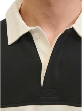 Polo Jack and Jones Norrebro blu e beige per uomo.