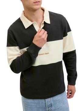 Polo Jack and Jones Norrebro blu e beige per uomo.