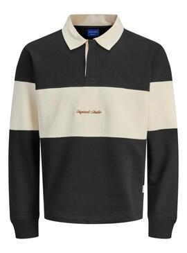 Polo Jack and Jones Norrebro blu e beige per uomo.